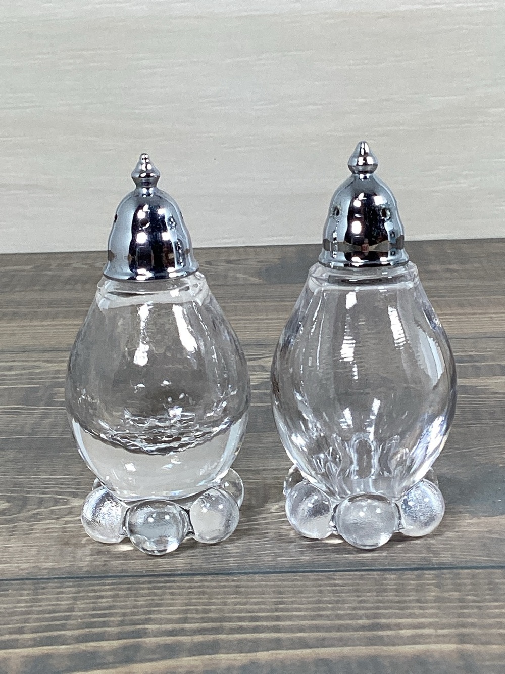 Vintage Imperial Glass Candlewick Salt & Pepper Shakers
